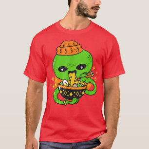 Kawaii Octopus Ramen Noodles Japanese Anime Otaku  T-Shirt