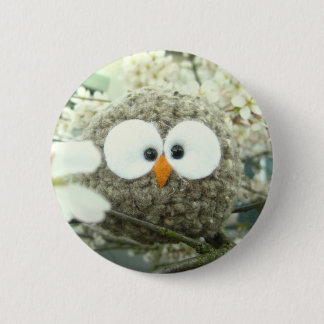 Kawaii Oliver the Owl 6 Cm Round Badge
