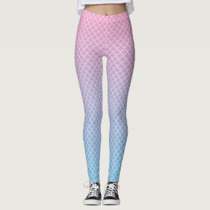 Kawaii Ombre Mermaid Pattern Leggings