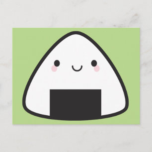 Kawaii Onigiri Rice Ball Postcard