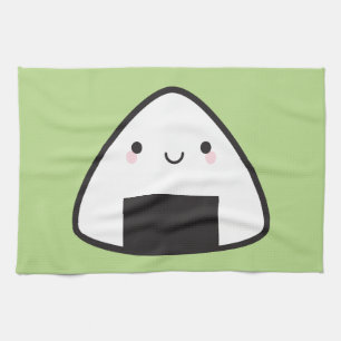 Kawaii Onigiri Rice Ball Tea Towel