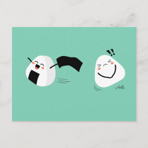 Kawaii Onigiri Theft Postcard