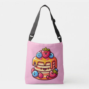 Kawaii Pancake Breakfast Cute Food Design Crossbody Bag