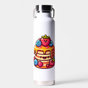 Kawaii Pancake Breakfast Cute Food Design Water Bottle