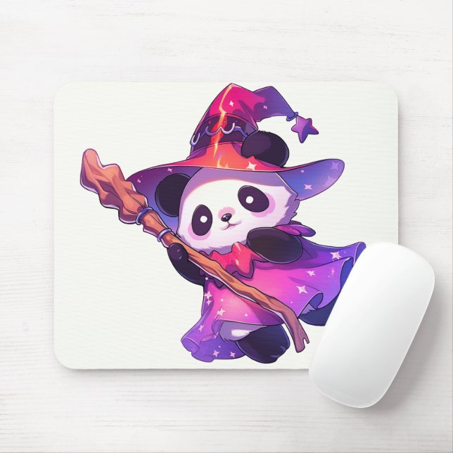 Kawaii Panda as Magical Girl Mouse Mat (With Mouse)