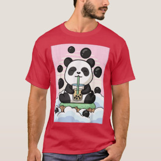 Kawaii Panda Bear Bubble Boba Milk Tea Japanese Ae T-Shirt