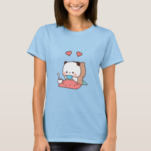 Kawaii Panda bear couple, bubu and dudu love T-Shirt