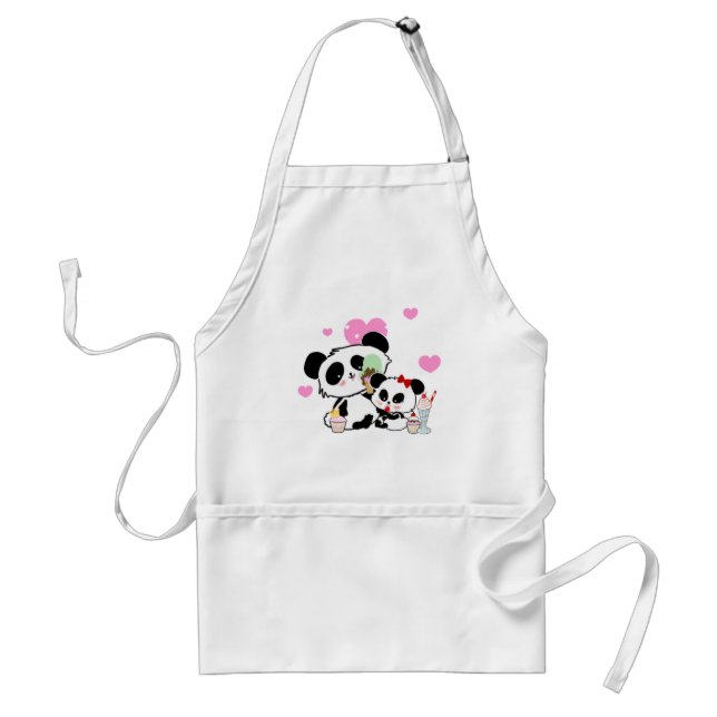 Kawaii Panda Bear Funny Cute Named Gifts Standard Apron (Front)