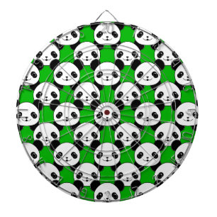 Kawaii Panda Bear Pattern Dartboard