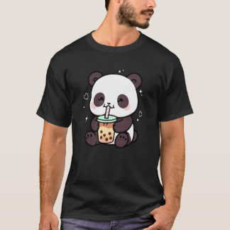 Kawaii Panda Boba Japanese Cute Aesthetic Anime Gi T-Shirt