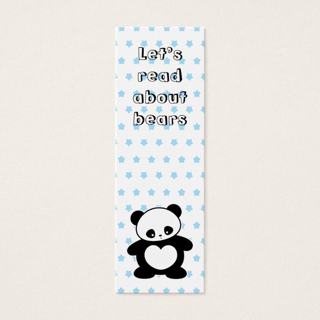 Kawaii panda bookmark (Front)