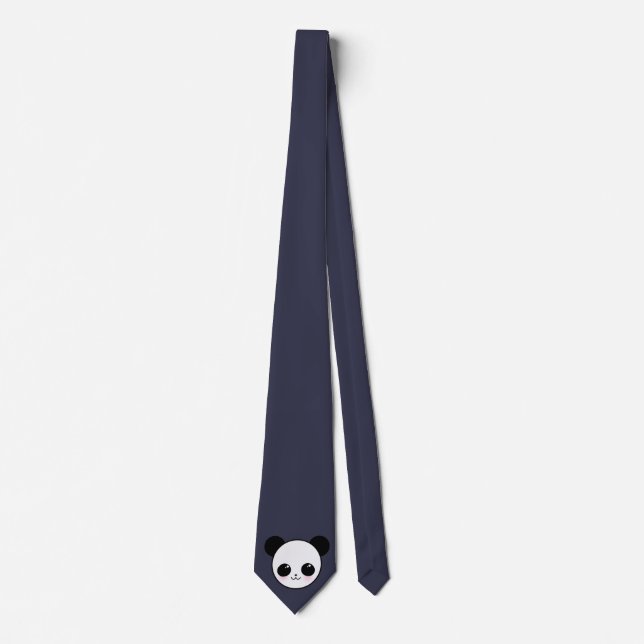 Kawaii Panda-chan Navy Tie (Front)