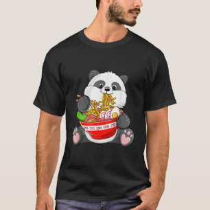 Kawaii Panda Eating Ra Noodles Otaku Anime Japanes T-Shirt