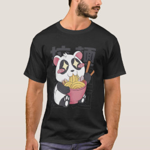 Kawaii Panda Eating Ramen Noodles Japanese Girls T T-Shirt