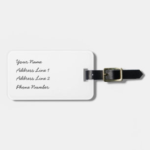 Kawaii panda luggage tag