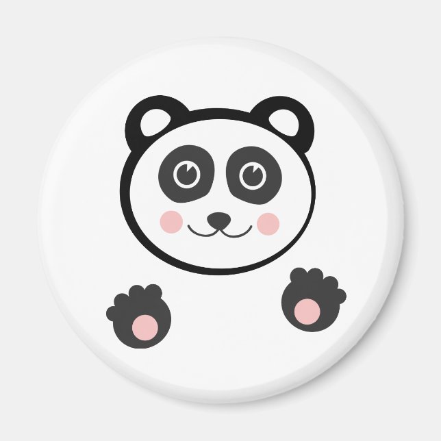 Kawaii Panda Magnet (Front)