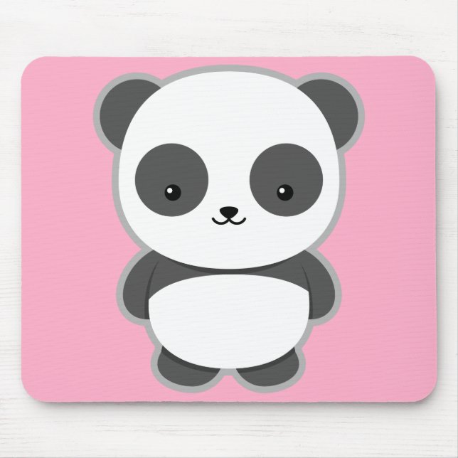 Kawaii Panda Mouse Mat (Front)