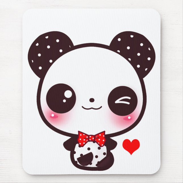 Kawaii panda mouse mat (Front)
