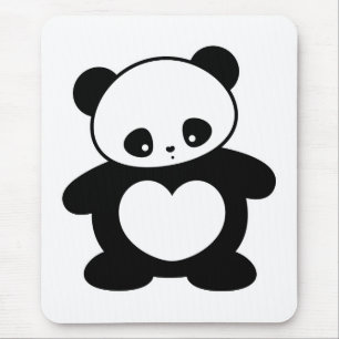 Kawaii panda mouse mat