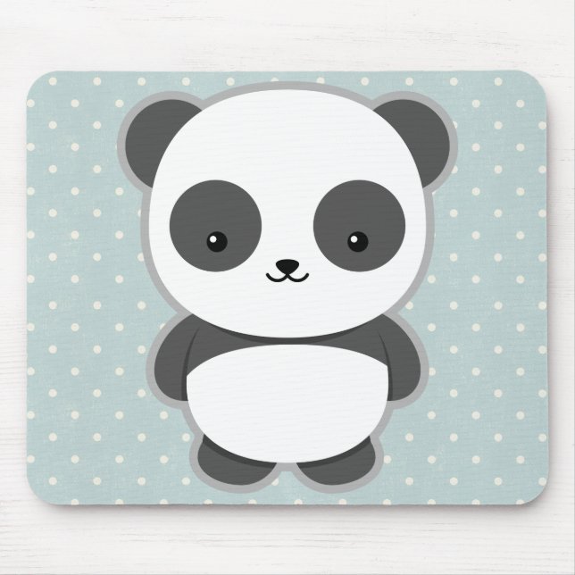 Kawaii Panda Mouse Mat (Front)