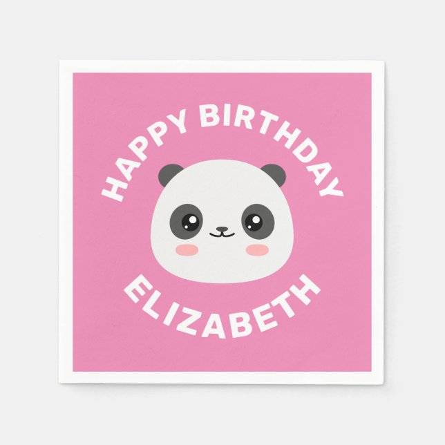 Kawaii Panda Napkin (Front)