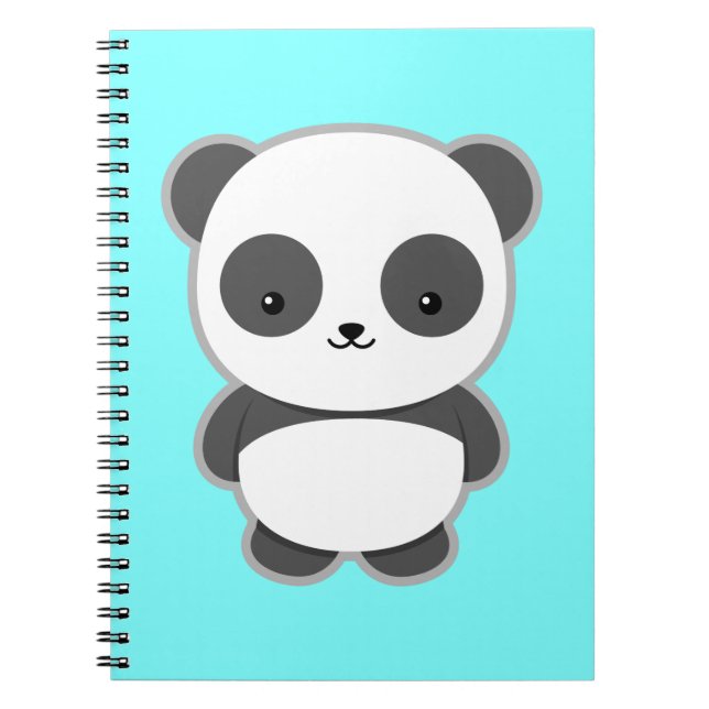 Kawaii Panda Notebook (Front)
