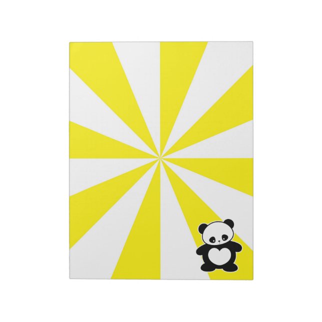 Kawaii panda notepad (Rotated)