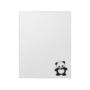 Kawaii panda notepad