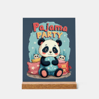 Kawaii Panda Pajama Party Cosy Sleepover Aesthetic