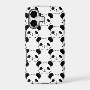 Kawaii Panda Pattern In Black And White