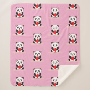 Kawaii Panda Plush Blanket for Children