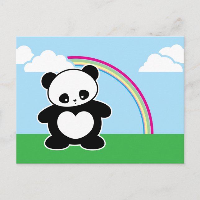 Kawaii panda postcard (Front)