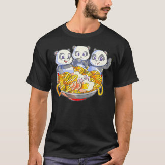 Kawaii Panda Ramen Japanese Noodle Anime Panda     T-Shirt