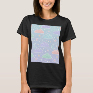 Kawaii Pastel Clouds Aesthetic T-Shirt