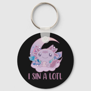 Kawaii Pastel Colours Gothic Cute Goth Axolotl Key Ring