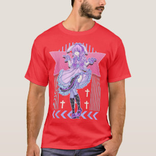 Kawaii Pastel Goth Bunny Anime Girl T-Shirt