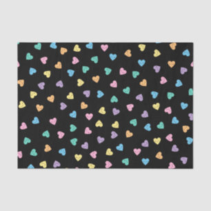 Kawaii Pastel Goth Candy Hearts Tissue Paper