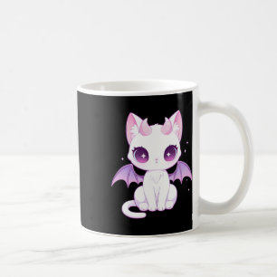 Kawaii Pastel Goth Creepy Cute Witchy Demon Winged Coffee Mug