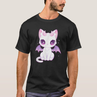 Kawaii Pastel Goth Creepy Cute Witchy Demon Winged T-Shirt