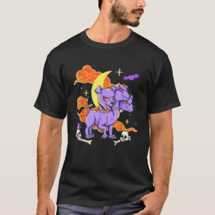 Kawaii Pastel Goth Cute 3 Headed Dog Cerberus Hall T-Shirt