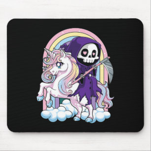 Kawaii Pastel Goth Cute Halloween Grim Reaper Ridi Mouse Mat