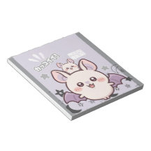 Kawaii Pastel Lavender Bat & Baby  – Cute 