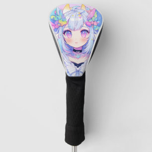 Kawaii Pastel Magical Girl Furry Anime Girl Golf Head Cover