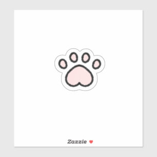 Kawaii Pastel Pink Cat Paw
