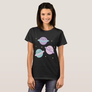 Kawaii Pastel Planets T-Shirt