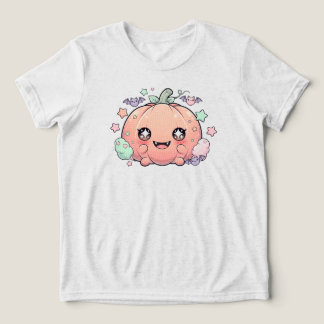 Kawaii Pastel Pumpkin - Cute Creepy | WHITE ONLY Tri-Blend Shirt