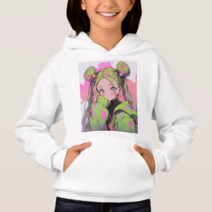 Kawaii Pastel Splatter Anime Girl