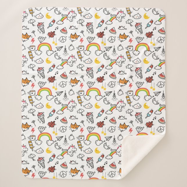 Kawaii Pattern blankets (Front)