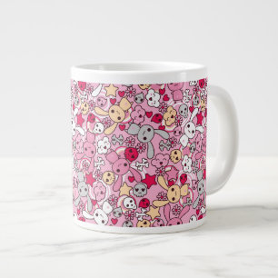 Kawaii pattern large coffee mug