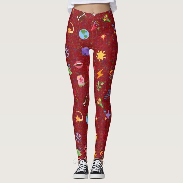  kawaii pattern  leggings (Front)